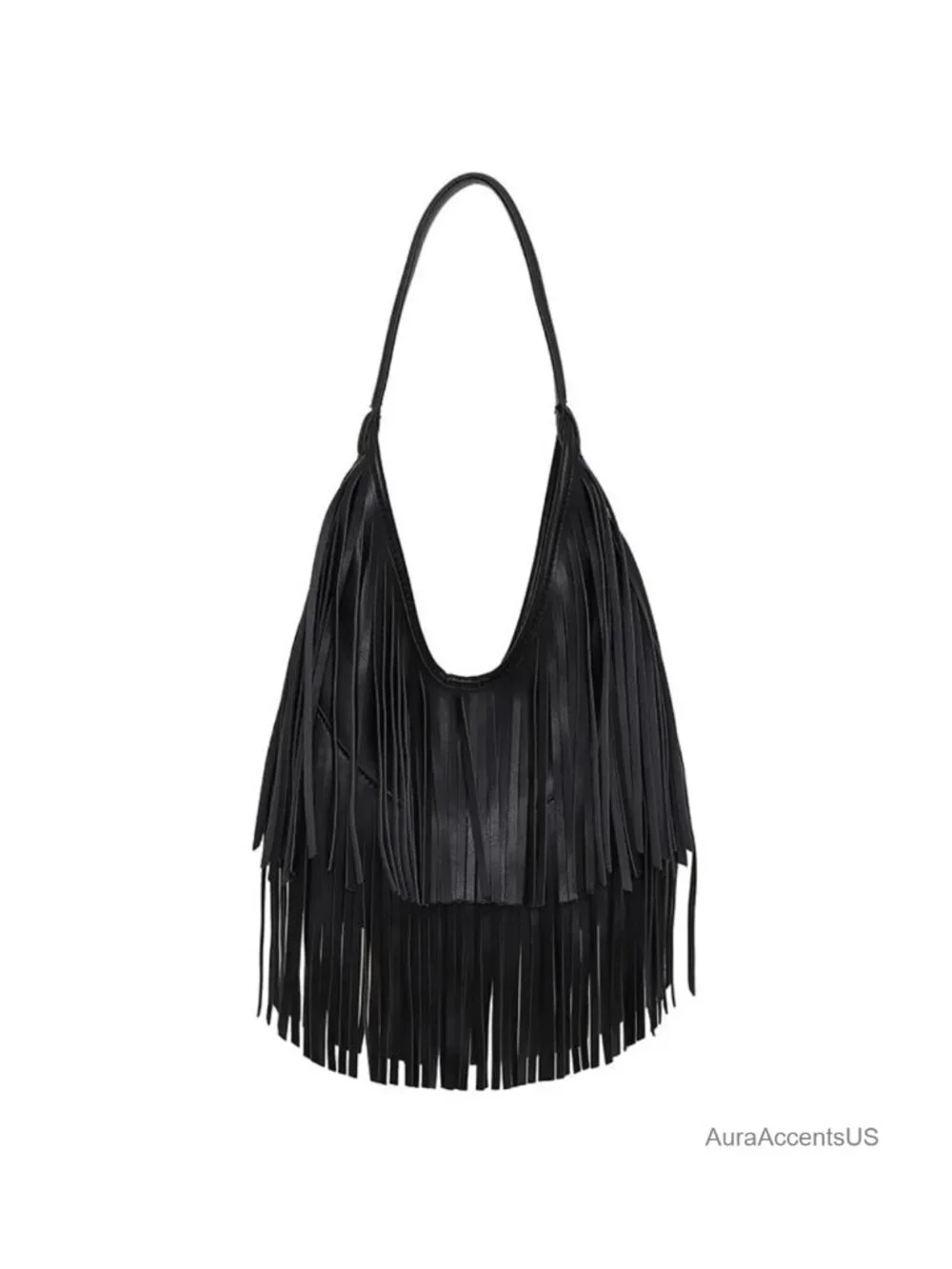 Fringe Purse for Women PU Leather Hobo Shoulder Bag Western Cowgirl